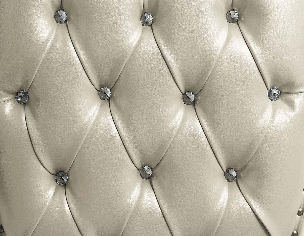 Aldora Elegant Anqtique White Formal Bed