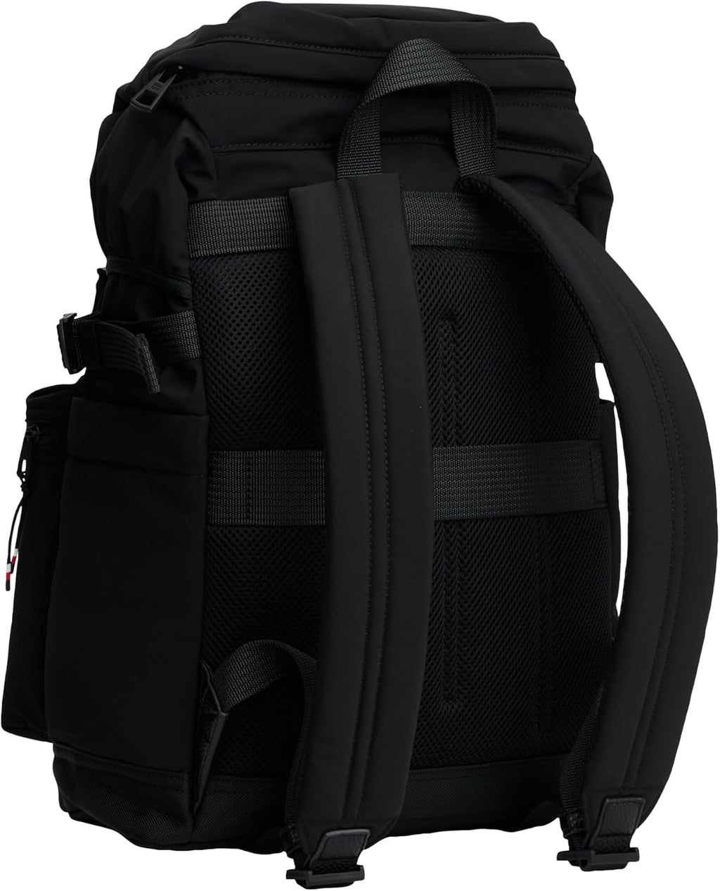 Tommy Hilfiger Mens Travel Flap Backpack,BLACK One Size