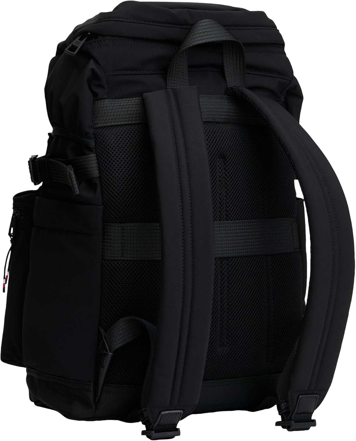 Tommy Hilfiger Mens Travel Flap Backpack,BLACK One Size