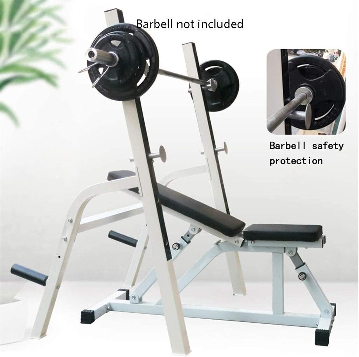 Weight Bench, Dumbbell Bench Strength Training Exercise Bench Dumbbell Bench Squat Rack Weight Table Men's Bench Press Adjustable Dumbbell Bracket Squat Rack Fitness Equipment Set,