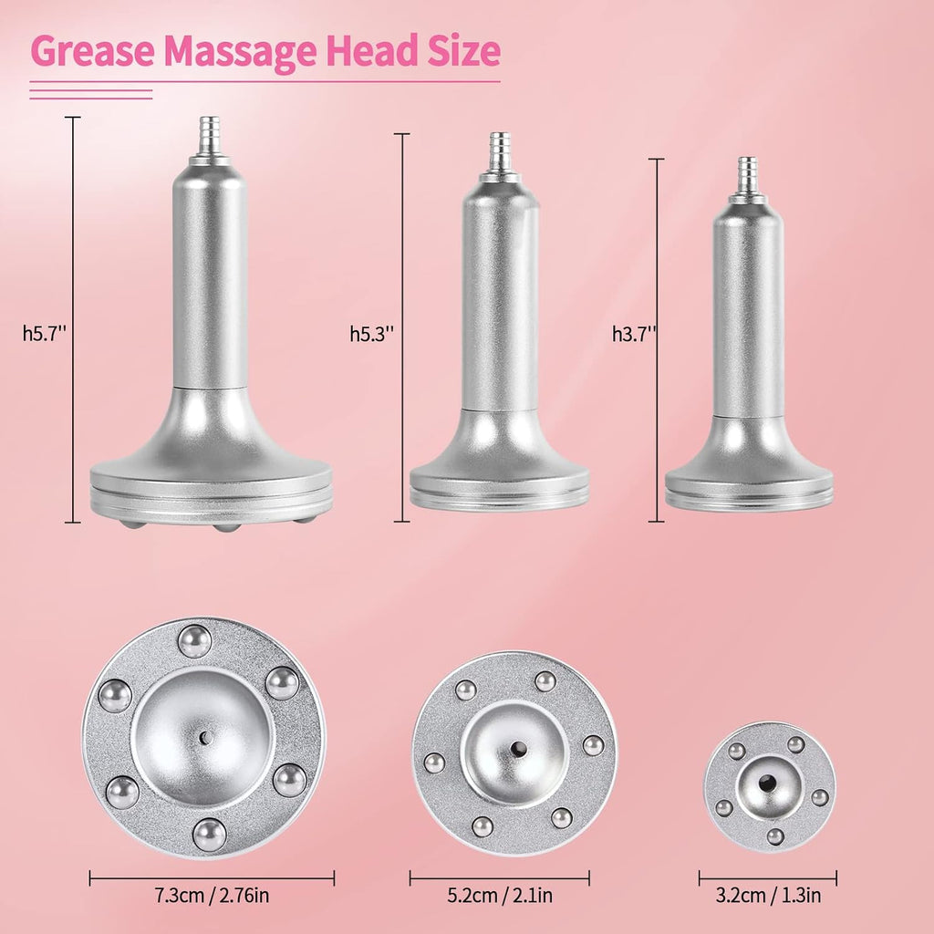 Beauty Star Vacuum Therapy Cupping Machine, Multifunctional Body, Back, Face Massage Care Machine Adjustable Suction (0-70 cmHg) with 30 Cups and 3 Gua Sha Pumps (Max Cups 1200ML)
