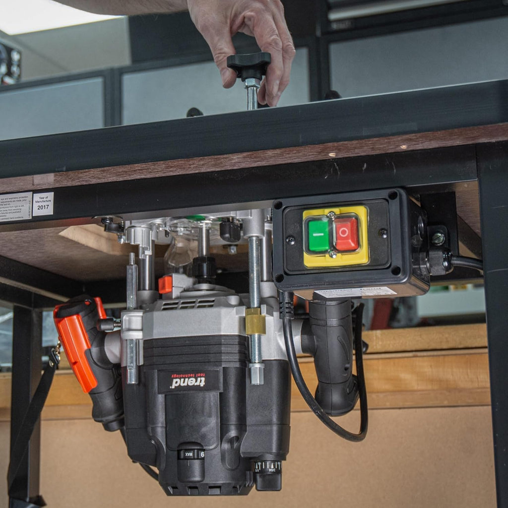 Trend 3-1/4 HP Dual-Mode Plunge Router, 1/2 Inch Collet, 15 Amp, 120V, Variable Speed, Router Table Compatible, U*T8EK