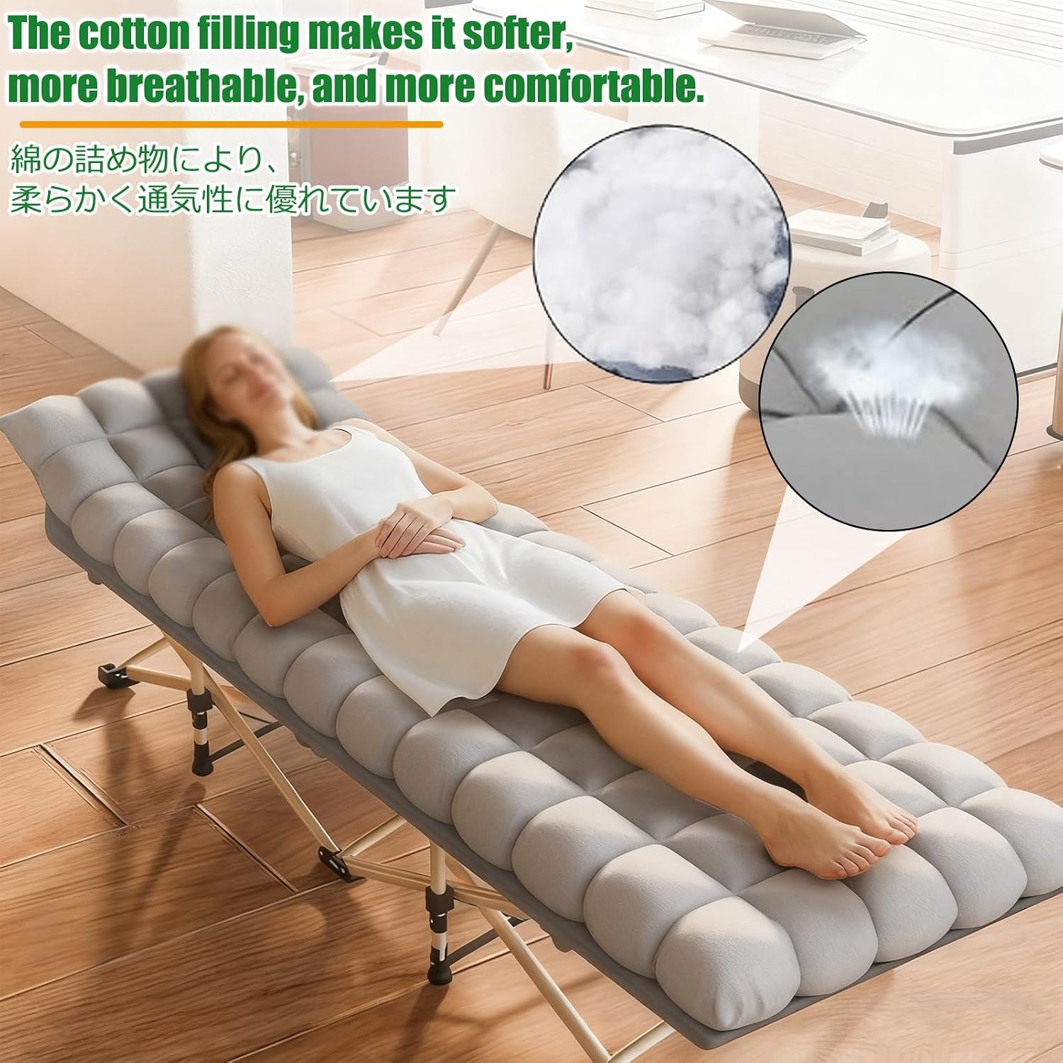 Portable Bed for Adults Foldable Mattress Fold Up Beds for Adults Guest Bed Foldable for Home Office Nap Beach Travel Camping Easy to Set Up Indoor Outdoor