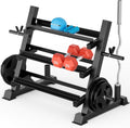 YOLEO Dumbbell Rack Stand Only, 1100LBS Heavy Duty Weight Rack for Home Gym, Adjustable 3-Tier Weight Storage Rack for Dumbbells, Barbells, Kettlebells & Weight Plates, Compact Workout Equipment Organizer