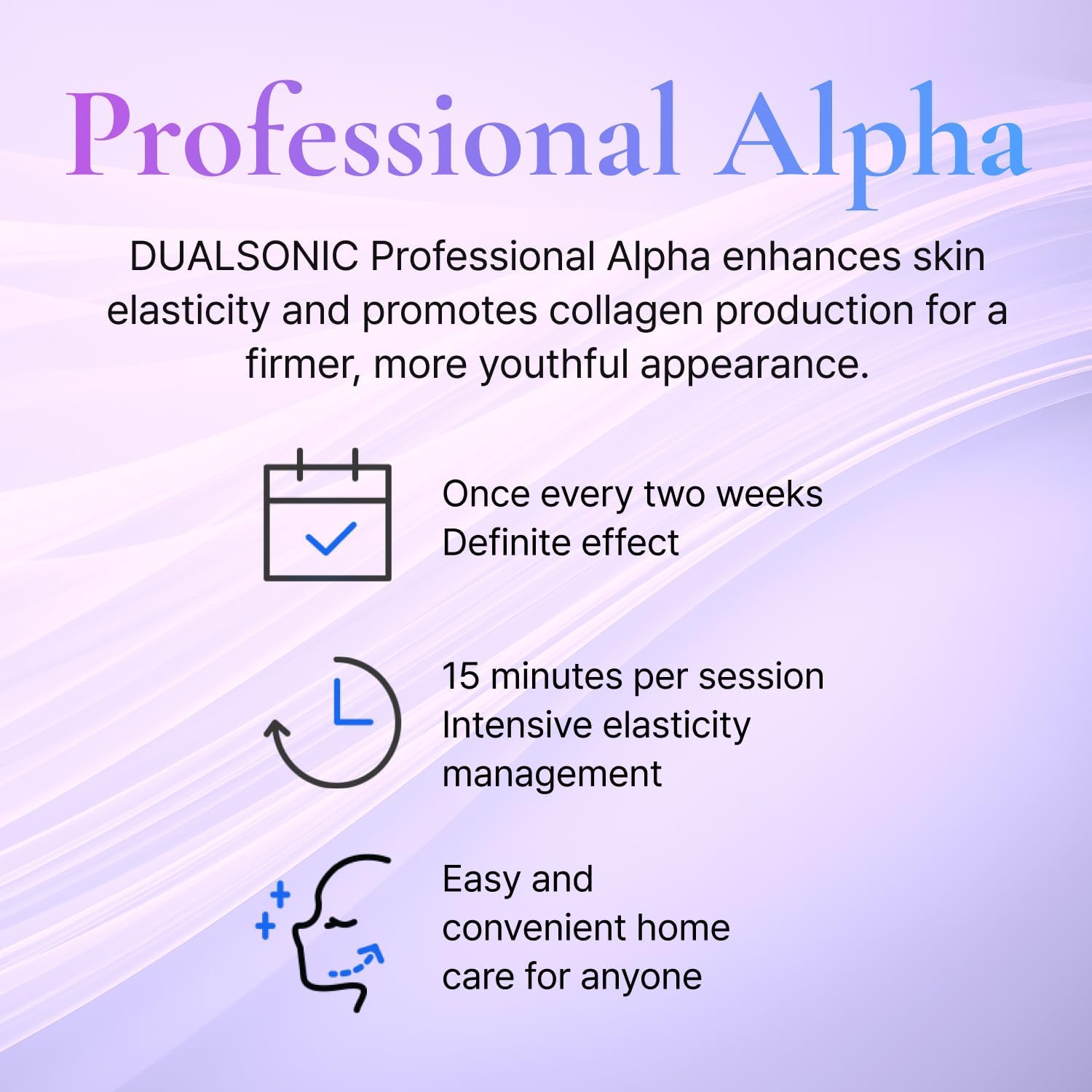 Professional Alpha - Patented Dual-layer Tech, Beauty Device for Face and Body All Care, Skin Elasticity and Radiance, At-home Device, Advanced Korean Beauty