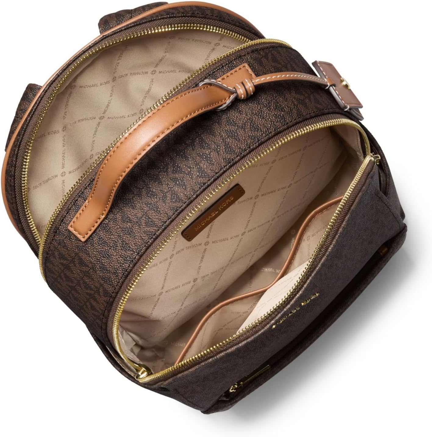 Michael Kors Sable Medium Backpack, Gold-Tone Hardware/Brown/Acorn