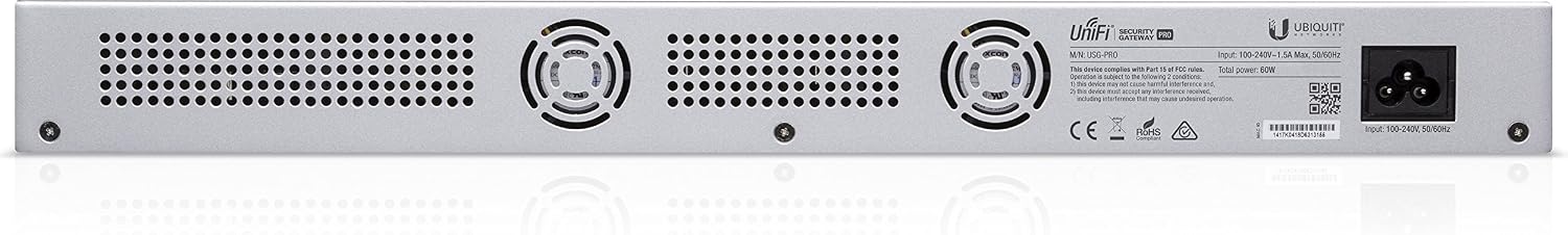 Ubiquiti Networks USG-PRO-4 Security Gateway Pro 4-Port Enterprise Router (Renewed)