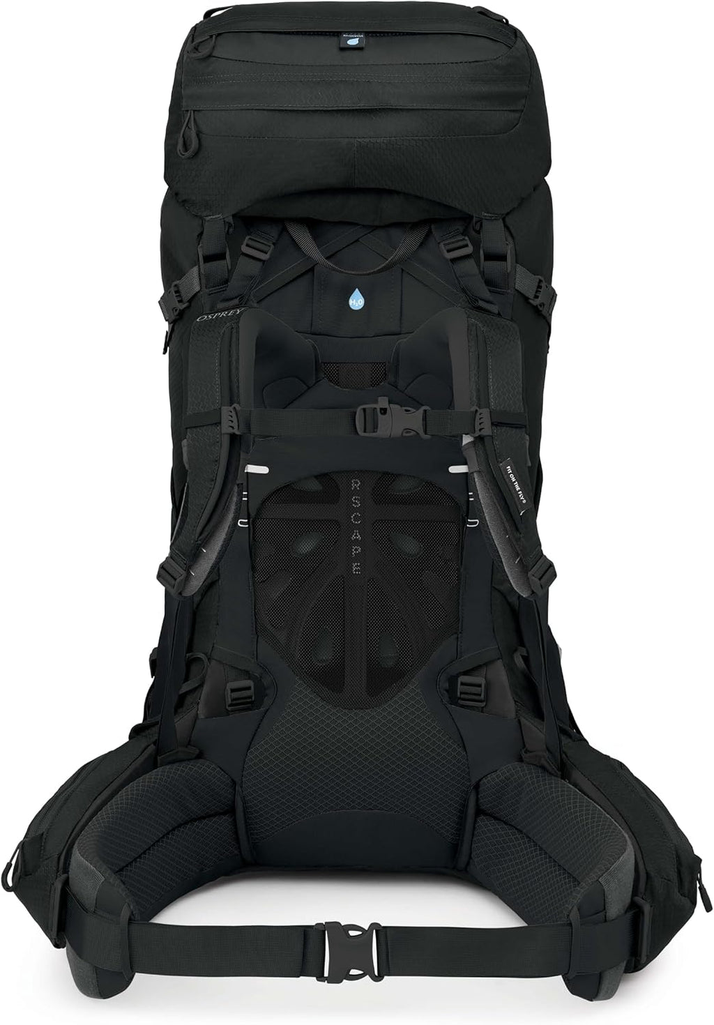 Osprey Aether 65L Men's Backpacking Backpack, Black, L/XL, Extended Fit