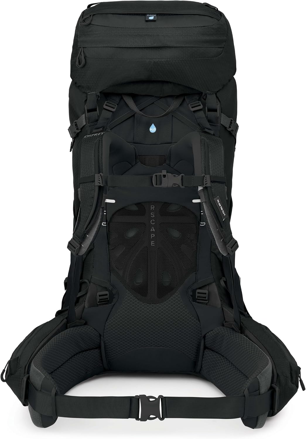Osprey Aether 65L Men's Backpacking Backpack, Black, L/XL, Extended Fit