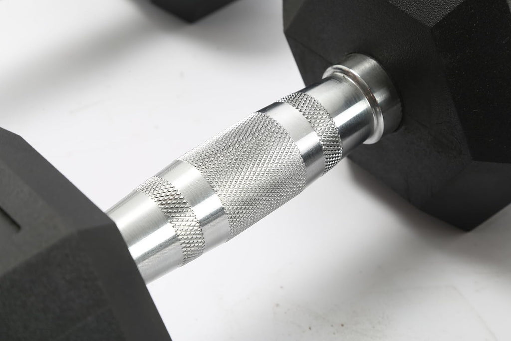 Hex Dumbbell Set Free Weights Rubber & PEV Coated, Non-Slip Anti-Roll Handles, Hand Weights for Strength Training, Home Gym Exercise Equipment for Unisex