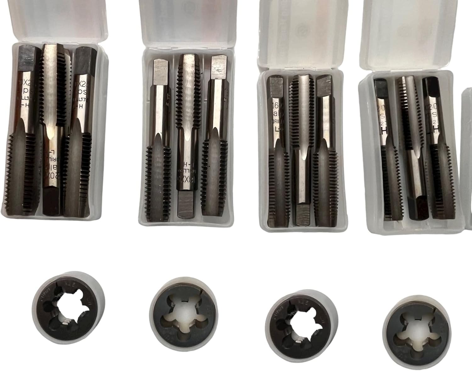Metric Tap Die Set Left Hand - M3x0.5mm /M4x0.7mm/M5x0.8mm/M6x1.0mm/M8x1.25mm/M10x1.5mm/M12x1.75mm/M14x2.0mm/M16x2.0mm/M18x2.5mm/M20x2.5mm