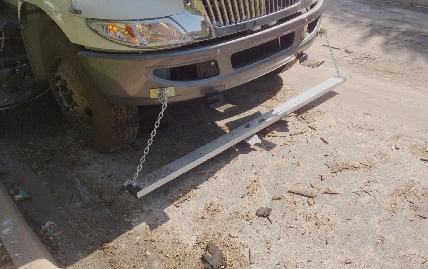 Master Magnetics Magnetic Road Sweeper - Hang-Type for Vehicle Attachment - Metal Debris Pickup Tool for Construction Site Floor and More - 72' Sweeping Width - 1.75' High x 5' Deep