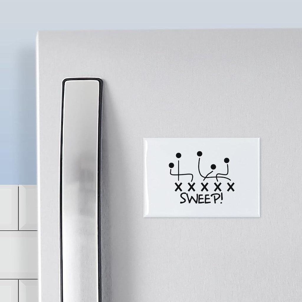 CafePress Football Sweep Magnets Rectangle Magnet (100 pack)