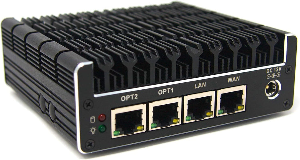 Protectli Vault FW4B - 4 Port, Firewall Micro Appliance/Mini PC - Intel Quad Core (Celeron J3160), AES-NI, Barebone
