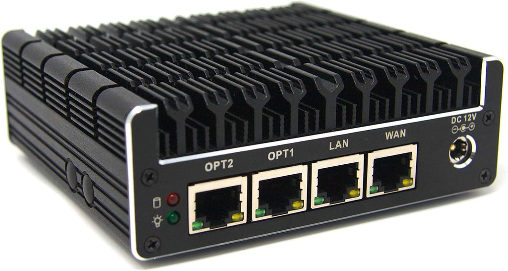 Protectli Vault FW4B - 4 Port, Firewall Micro Appliance/Mini PC - Intel Quad Core, AES-NI, 8GB RAM, 120GB mSATA SSD