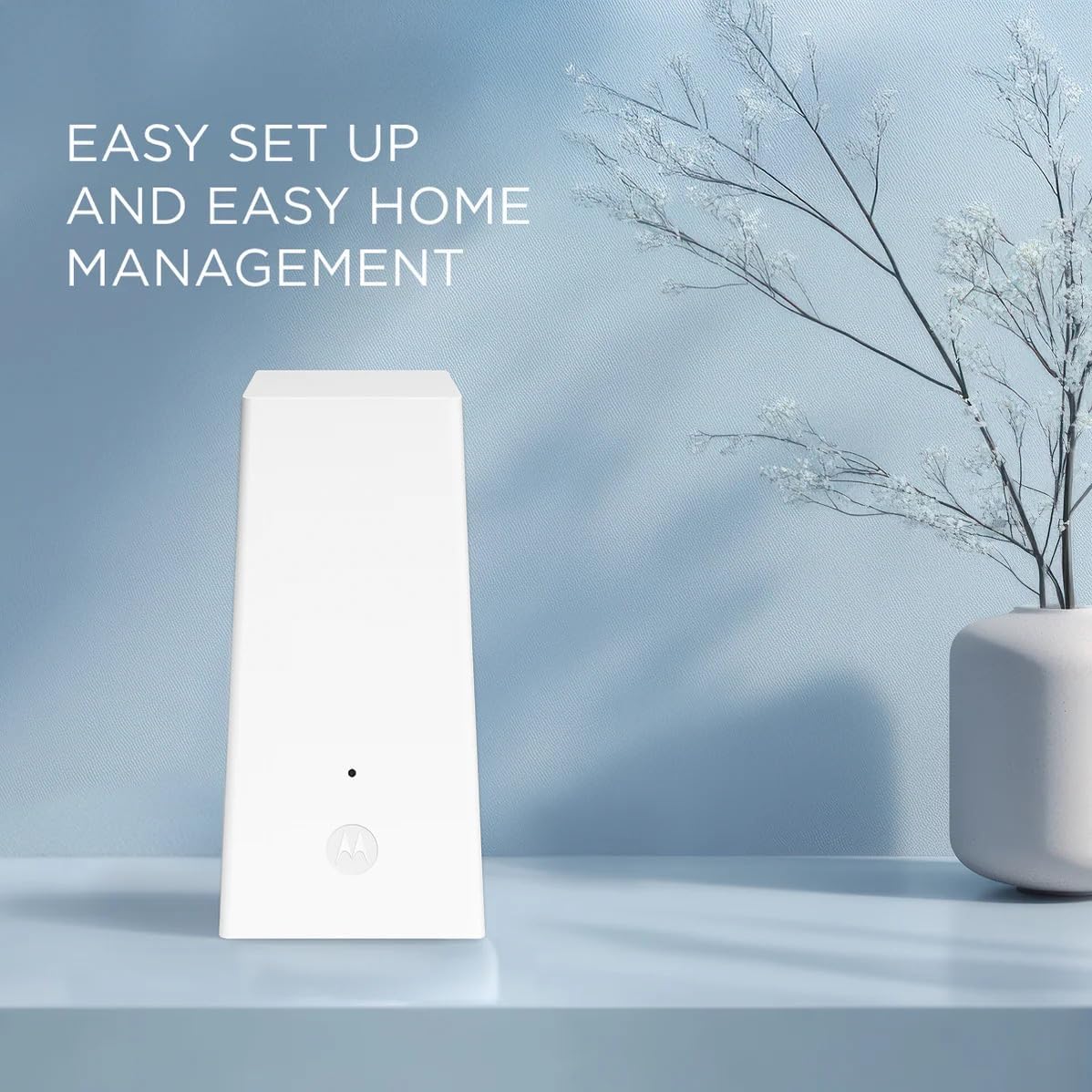 Motorola MQ20 WiFi 6E Router with Easy Mesh, Tri-Band 8.4 Gbps Speed, 3000 sq. ft Coverage, Advanced Parental Controls, Next-Gen Security & Seamless Device Management - White, Dual Pack