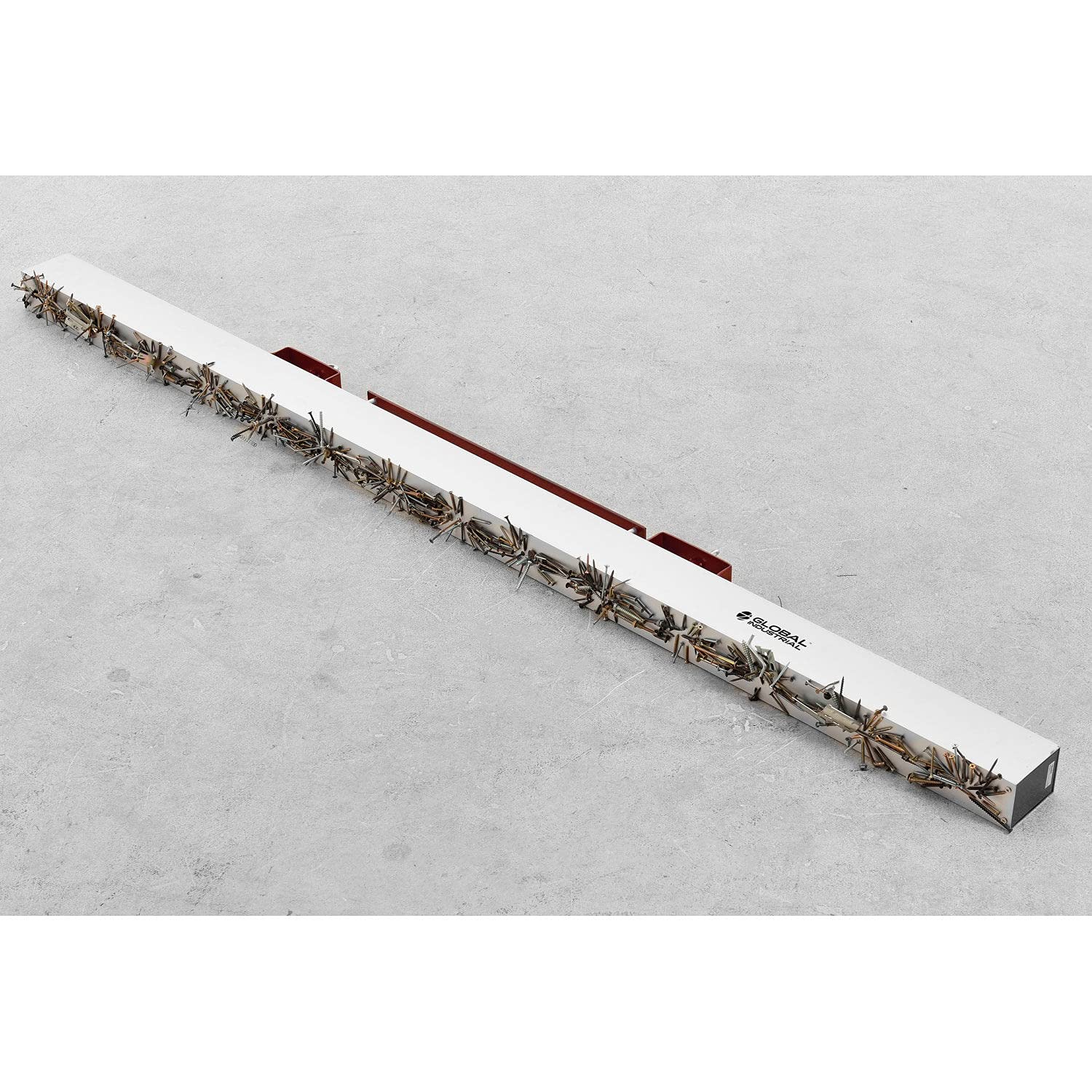 Global Industrial Hang-Type Magnetic Sweeper with Forklift Hanger, 84' Cleaning Width, Picks Up Steel, Nails, Wire, Screws and Other Metallic Debris Off Floors