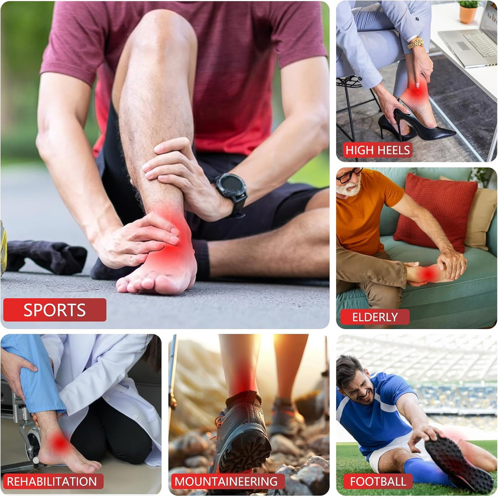 Red Light Therapy Wrap for Feet, Infrared Light Therapy for Ankle, 6000mAh Battery Portable Adjustable Cordless Red Light Pad for Foot Joint Muscle Comfort, 660nm & 850nm