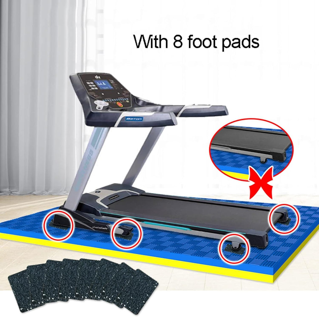 V3VOGUE Treadmill Mat, Heavy Duty Exercise Equipment Mat for Under Treadmill, Anto Fatigue Floor Mat, Indestructible Non-Slip Floor Thick Workout Gym Mat, Noise Reduction, Anto Vibration