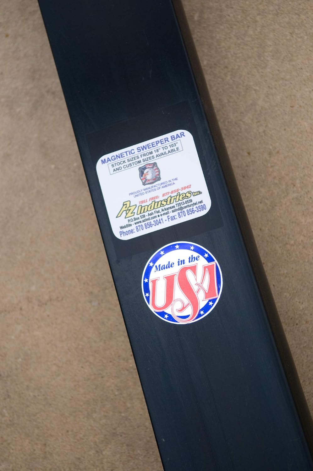 AZ Industries PowerBar® Magnetic Sweeper Bar Military-Grade - 72'. Made in The USA!