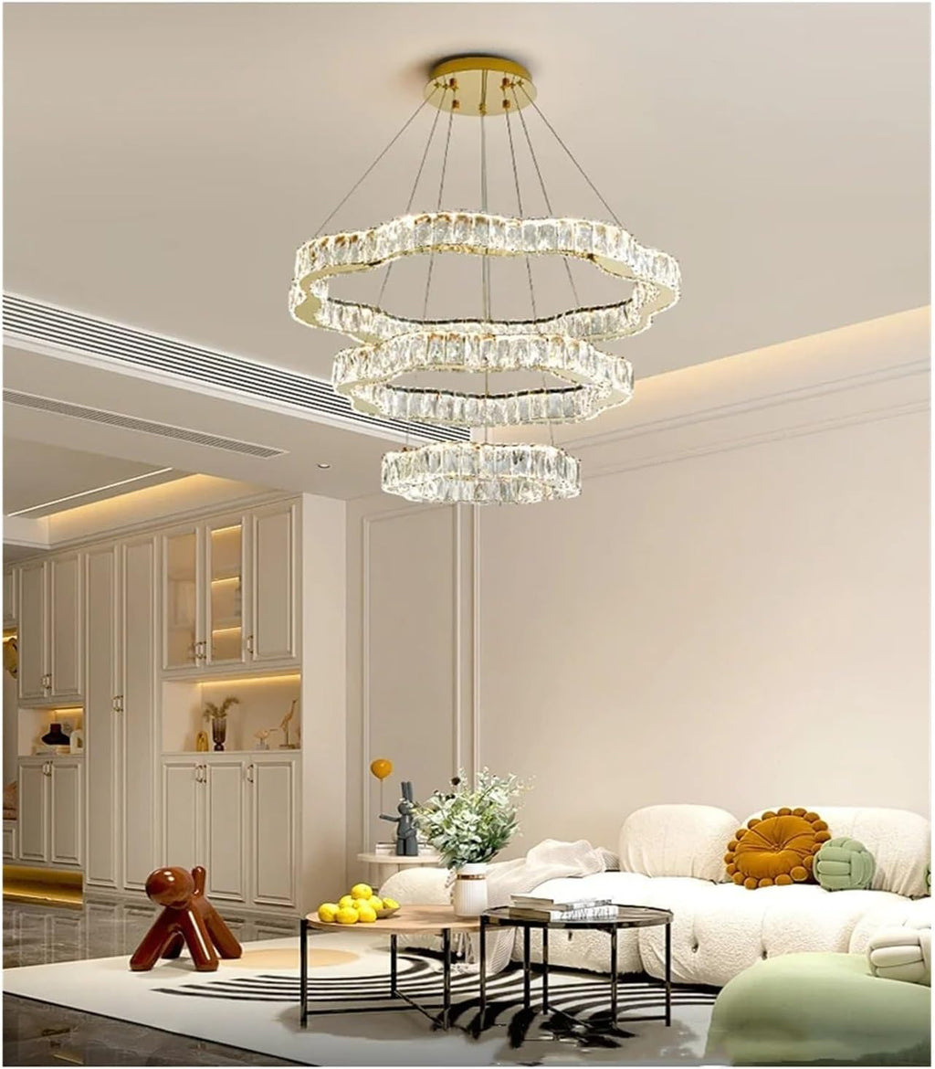 Crystal Chandelier Foyer Steel Petal Led Pendant Lights Indoor Lighting Luminarias Art Decor Hanging Lamp ﻿,Modern Lighting