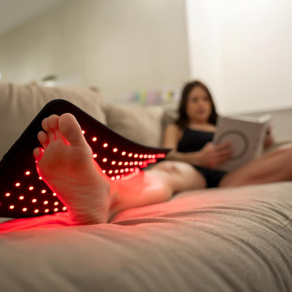 Fringe Red Light Therapy Wrap, Wireless, Has Both Red Light 660nm and Infrared Light 850nm, 360 LED Lights, Sports Recovery
