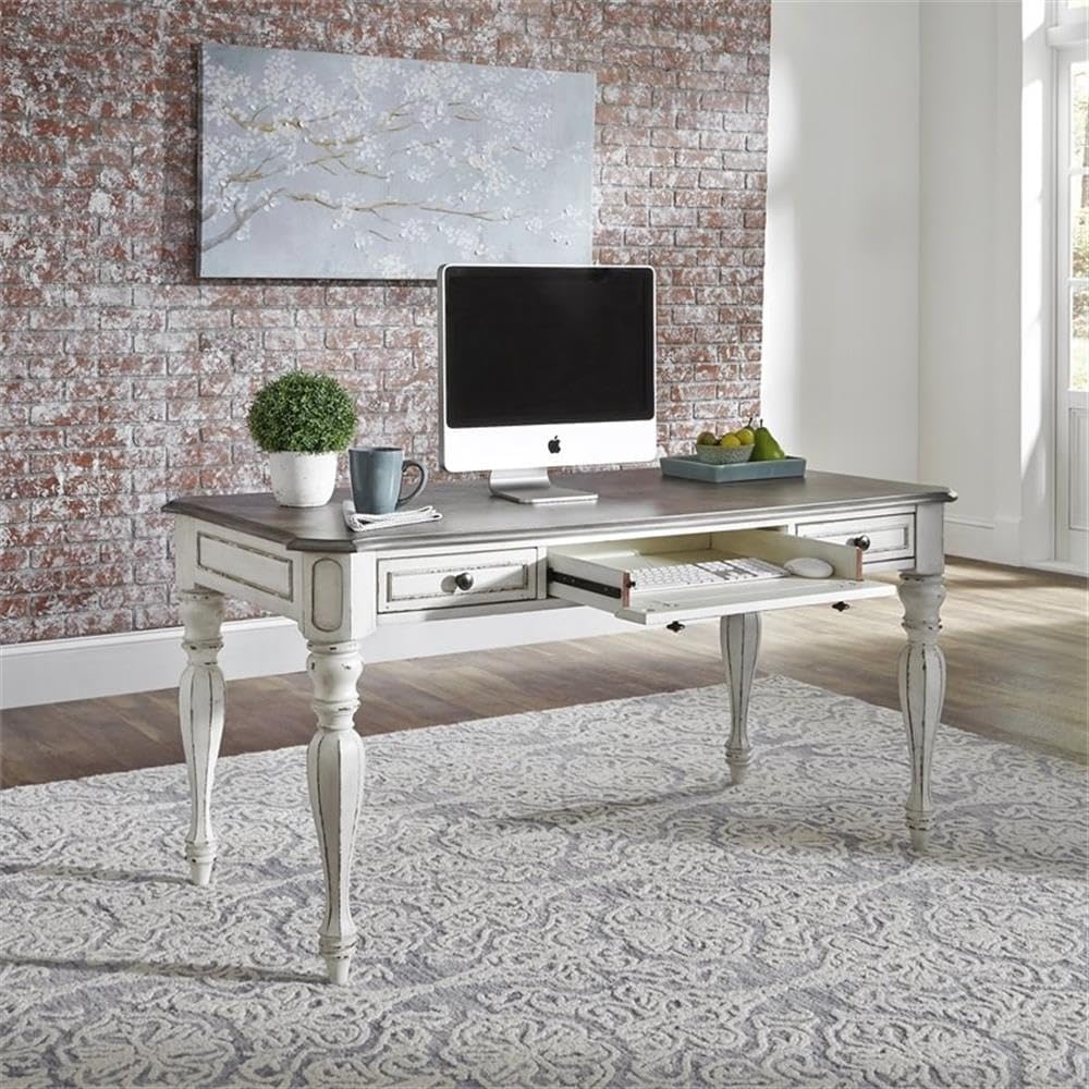 Liberty Furniture Industries Magnolia Manor Writing Desk, White