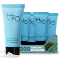 Travel Size Hotel Shampoo 300 Count 0.85 oz Bottles Guest Amenities for Hotels Vacation Rentals and Short Term Rentals Paraben Free Green Tea Scent Infused with Aloe and Olive Oil by H2O Therapy