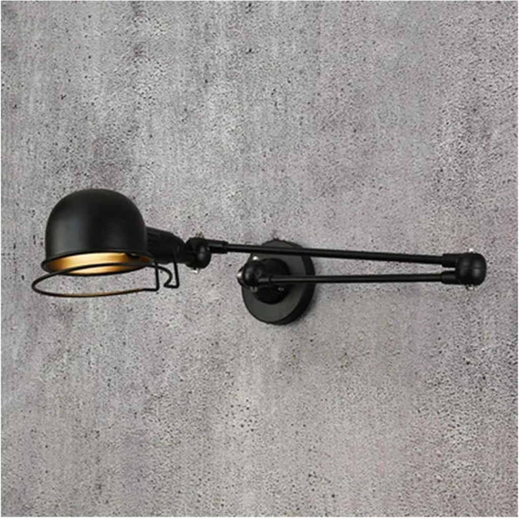 Wall Sconces, Nordic Retro Adjustable Joint Long Arm Wall Lamp Creative Indoor Bedroom Bedside Home Decor Iron Light Modern Luminaria