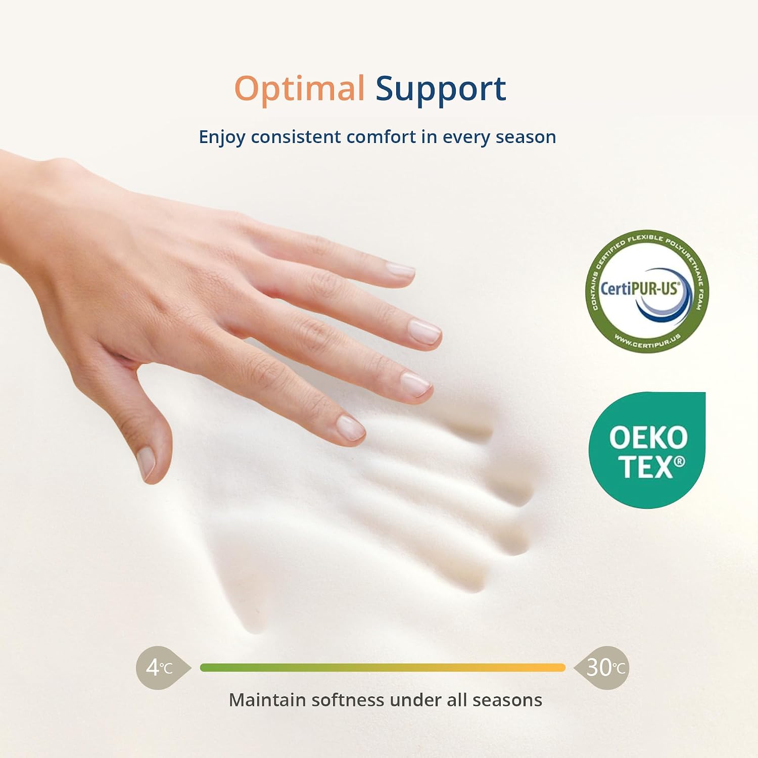MLILY EGOHOME 12 Inch Queen Green Tea Gel Infused Memory Foam Mattress for Cool Night & Pressure Relief, Medium Firm, Fiberglass-Free, CertiPUR-US, Mattress in a Box, White