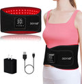 DGXINJUN Cordless Red Light Therapy for Waist Back Pain Relief Near Infrared Light Therapy Device for Body Led Portable Wearable Belt Wrap Rechargeable with 4000mAh Battery