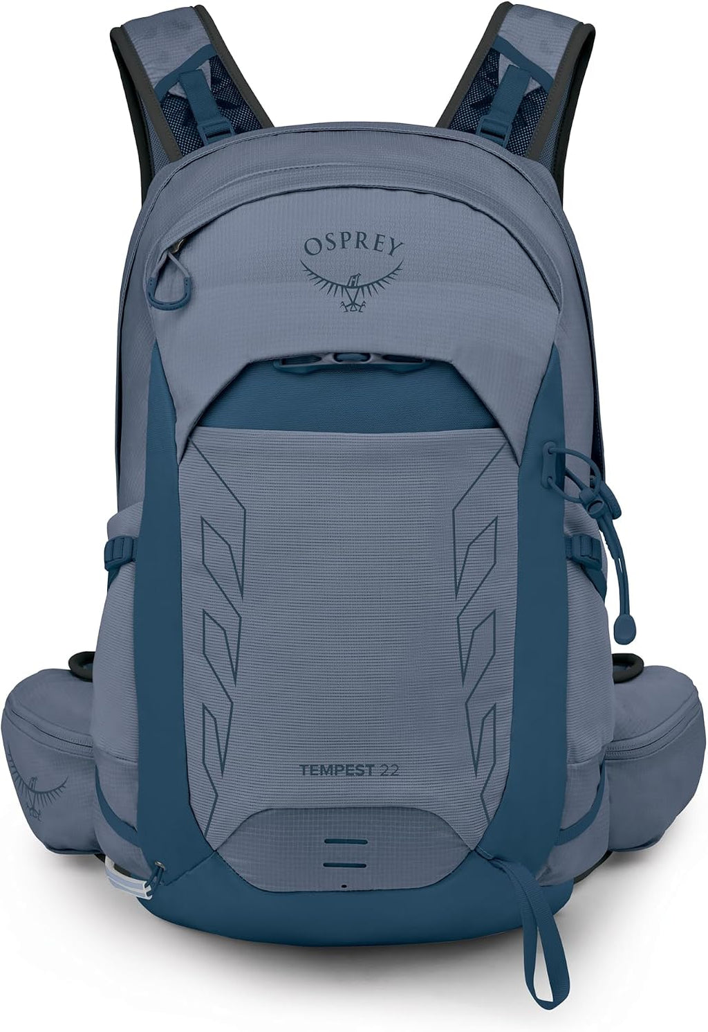 Osprey Tempest 22L Women's Lightweight Hiking Backpack - Small Daypack for Travel & Camping, Anchor Blue/Atlas, Extended Fit