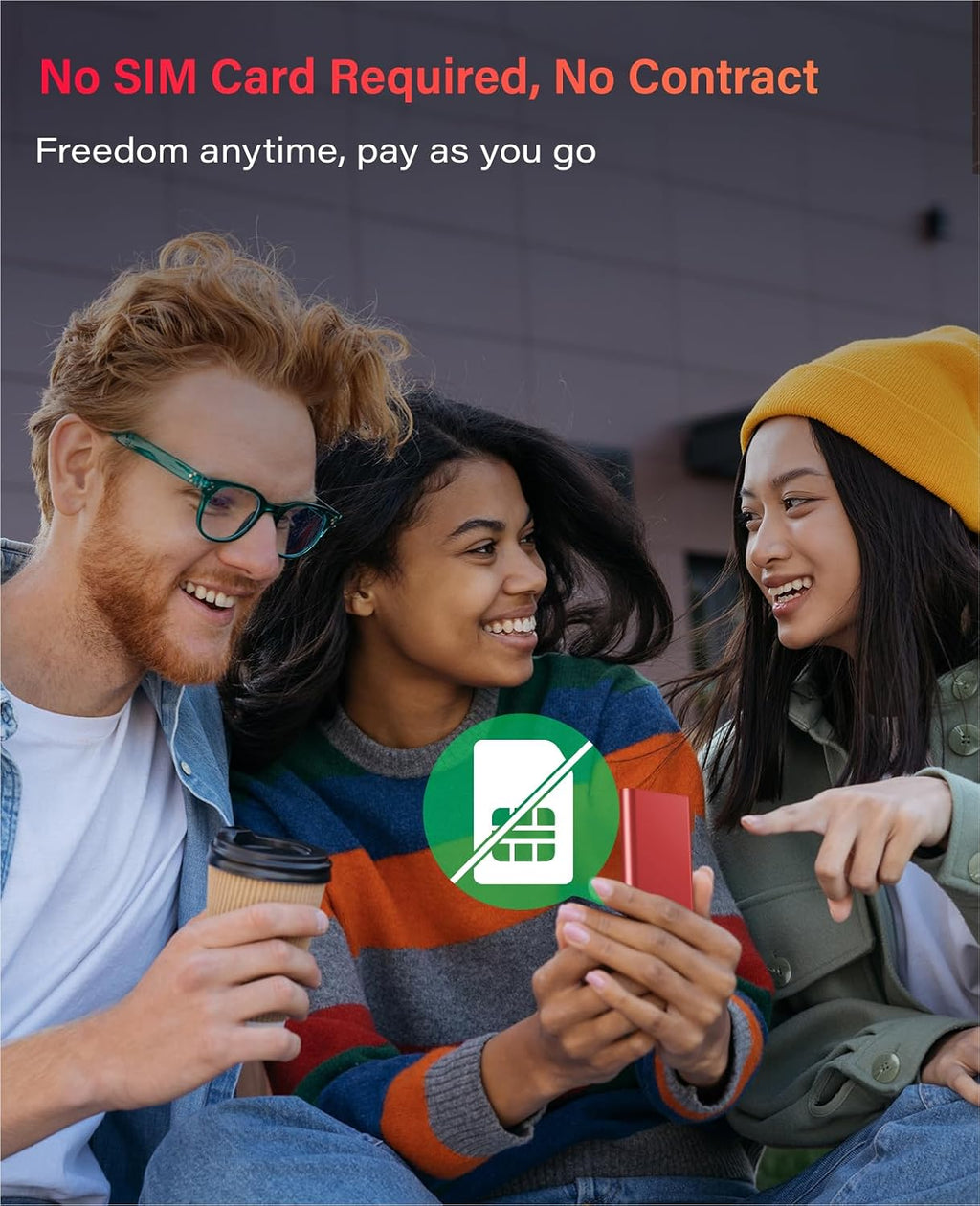 GlocalMe Red Numen Air 5G Mobile Hotspot, Portable WiFi Hotspot for Travel in 200+ Countries, Ultra High Speed WiFi Device with Speed Up to 2.5Gbps, No SIM Card Required, 16 Connected Devices