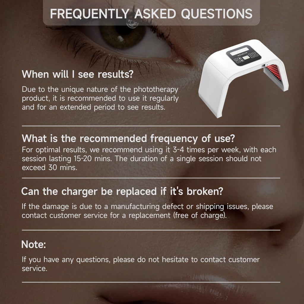 Megelin 8 in 1 Colors LED Light Therapy Machine