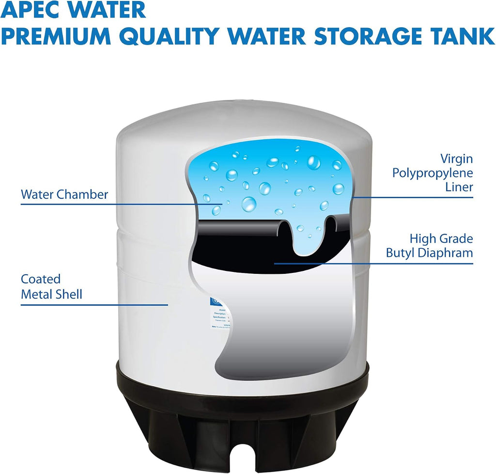 APEC TANK-14 14 Gallon Pre-pressurized Reverse Osmosis Water Storage Tank