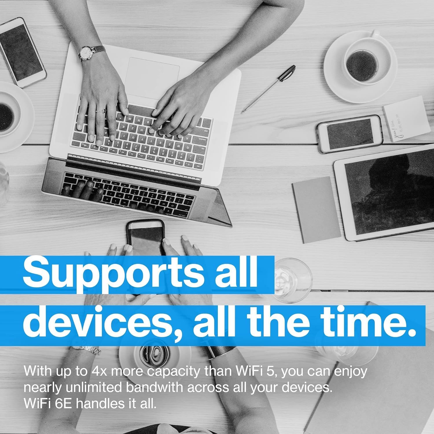 Linksys Velop Pro 6E WiFi Mesh System | One Cognitive Mesh Tri-Band Router | 5.4 Gbps (AXE5400) Speeds | 3,000 sq ft Coverage | Connect 200+ Devices | 1Pk MX6200 Grey | 2024 Release