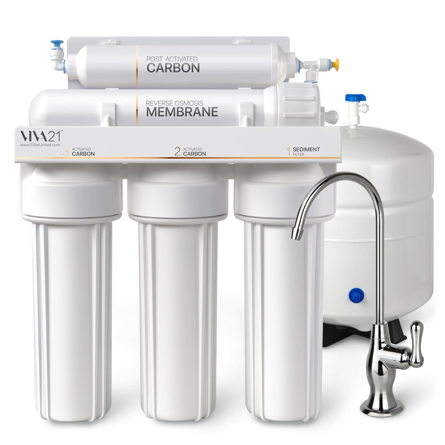 5-Stage Reverse Osmosis System – Premium Under Sink Water Filtration System, Lifetime Limited Parts Support