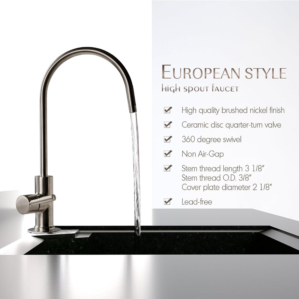 iSpring RCC1UP 6-Stage 100 GPD Under Sink Reverse Osmosis Drinking Water Filtration System with Booster Pump and UV Ultraviolet Filter, Patented Top-Mounted Faucet Design for Easy Installation