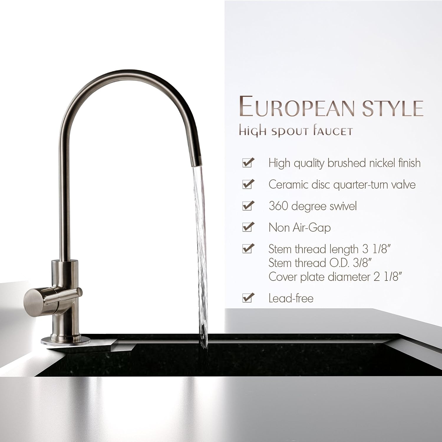 iSpring RCC1UP 6-Stage 100 GPD Under Sink Reverse Osmosis Drinking Water Filtration System with Booster Pump and UV Ultraviolet Filter, Patented Top-Mounted Faucet Design for Easy Installation
