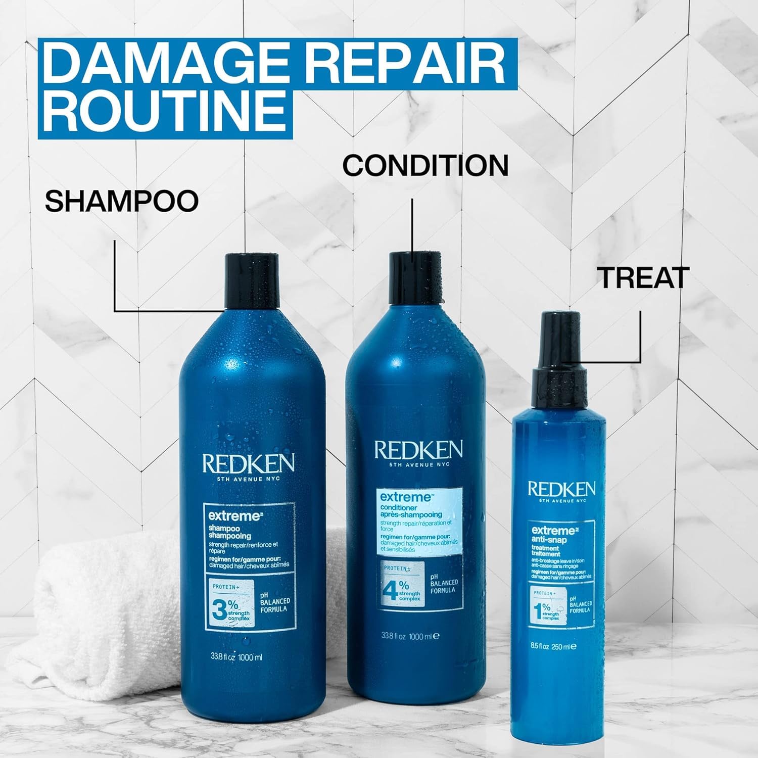 Redken Extreme Conditioner For Damaged Hair - Strengthen & Protect Damaged Hair, Infused With Proteins