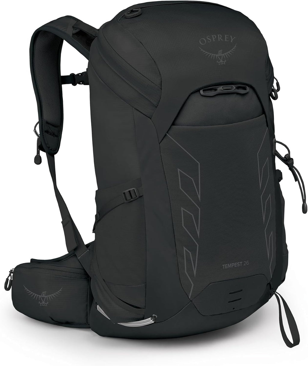 Osprey Tempest 26L Women's Lightweight Hiking Backpack - Daypack for Travel & Camping, Black/Coal Grey