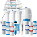 PureDrop RTW5AK SGS-Tested Reverse Osmosis Alkaline Water Filter System, 6 Stage pH+ Alkaline Remineralization Under Sink RO Water Filtration System Plus Extra 3 Filters, 50 GPD