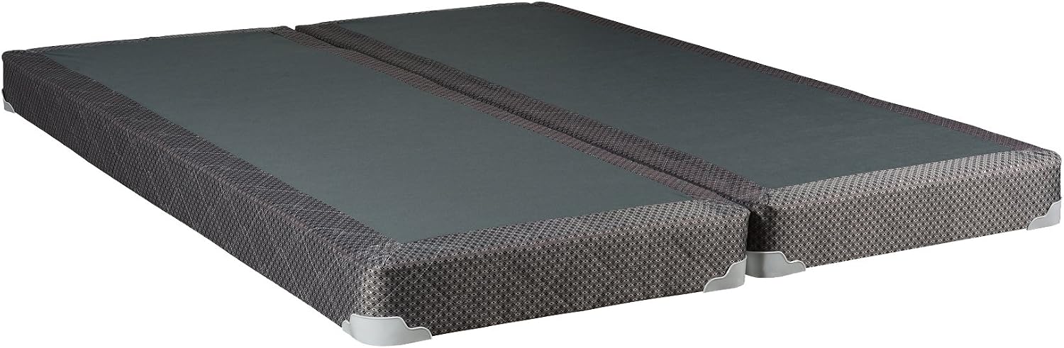 4-Inch Wood Split Low Profile Traditional Box Spring/Foundation for Mattress Set, Twin XL, beige
