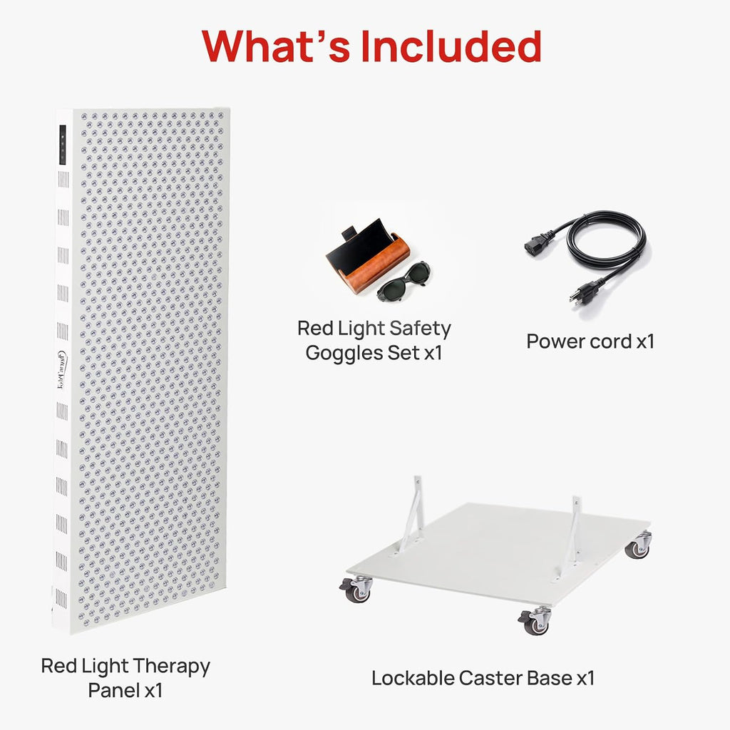 Red Light Therapy Panel for Body, 7 Wavelengths (630, 660, 780, 810, 850, 940, 1060 nm), 899LEDs, Near‑Infrared Light Wellness Device with Adjustable Intensity, Home Use