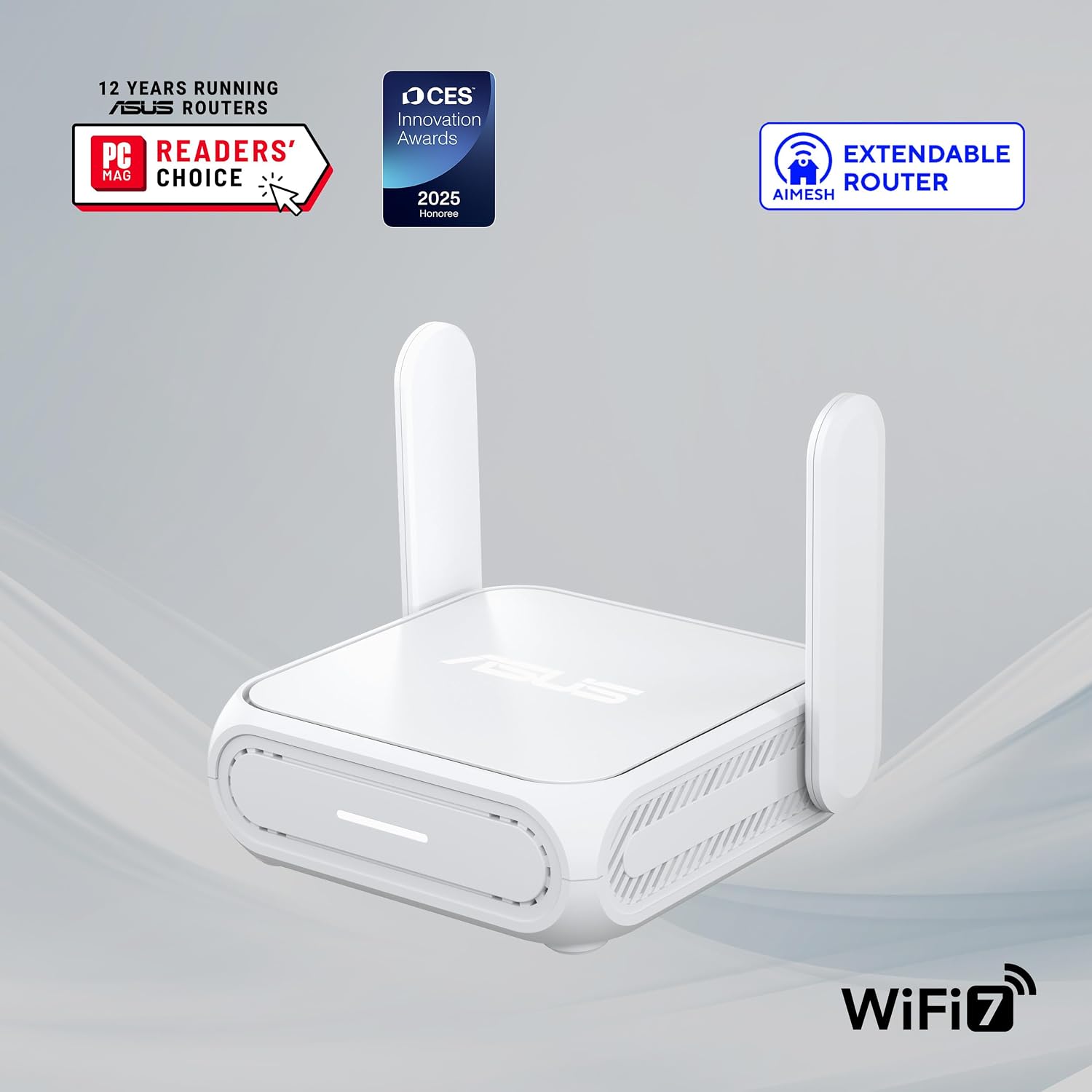 ASUS RT-BE58 Go Portable Mini Travel Router - WiFi 7, Dual-Band, 2.5G Port, Up to 3.6Gbps Wireless, Secure Public WiFi, Mobile Tethering, Mesh Compatible, USB-C Power,RV/Cruise/Hotel/Mobile