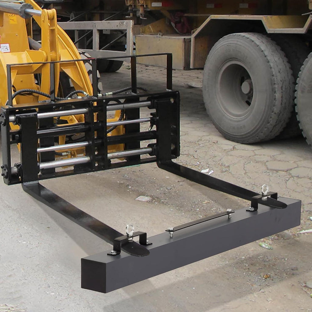 Hanging Magnetic Sweeper 48 Inches, 120 LBS Lifting Capacity Heavy Duty Towable Bar for Forklift,Magnet Double Magnetic Force Sweeper Unit, Hanging Magnet for Forklift