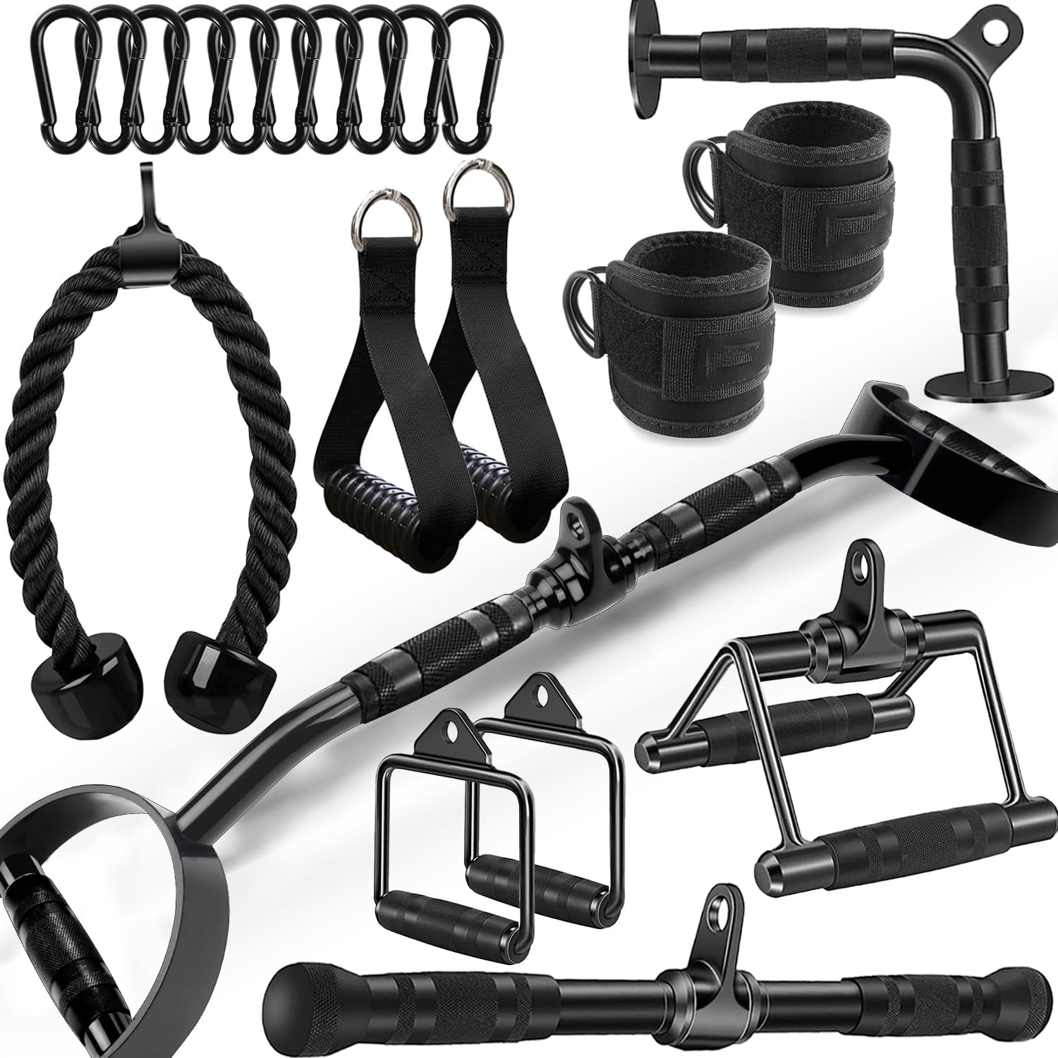 Cable Machine Attachment LAT Pulldown Attachments Cable Machine Accessories for Home Gym