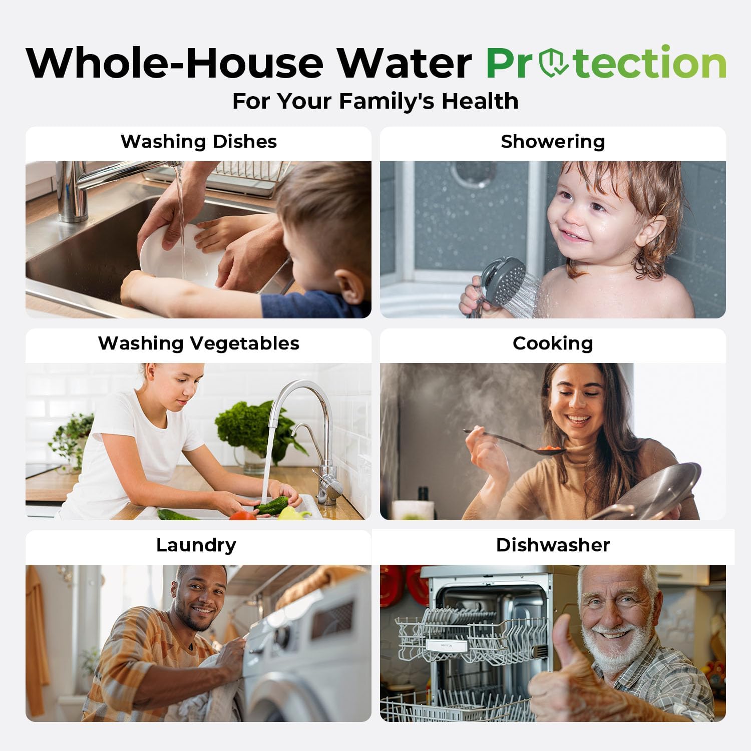 iSpring F2WGB21BKSNC Whole House Water Filter Replacement Pack, SGS-Tested to Remove up to 94.4% of Chloramine, Reduces Heavy Metals, Lead, Chlorine, Sediment, 10' x 4.5' Filters, Fits WGB21B-KSNC