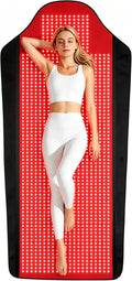 Full Body Red Light Therapy Mat with 1707 LEDs, 3-in-1 660nm & 850nm TPU Infrared Light Blanket, 73' x 36' Foldable Therapy Pad with Timer Controller Pulse Modes for Home Use 192W