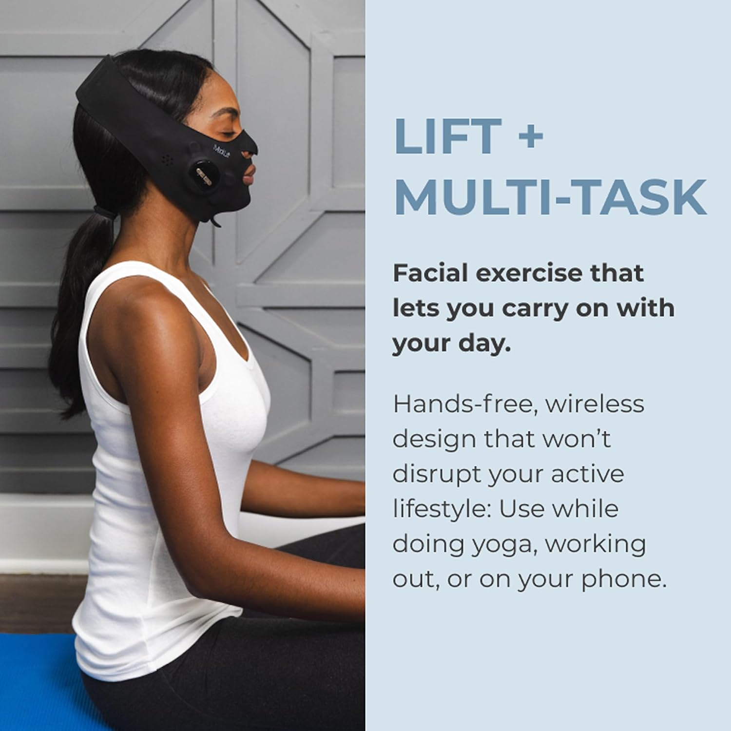 Essential Mask - Medi Lift EMS Facial Toning Device, FDA Cleared, Hands-Free Skin Device